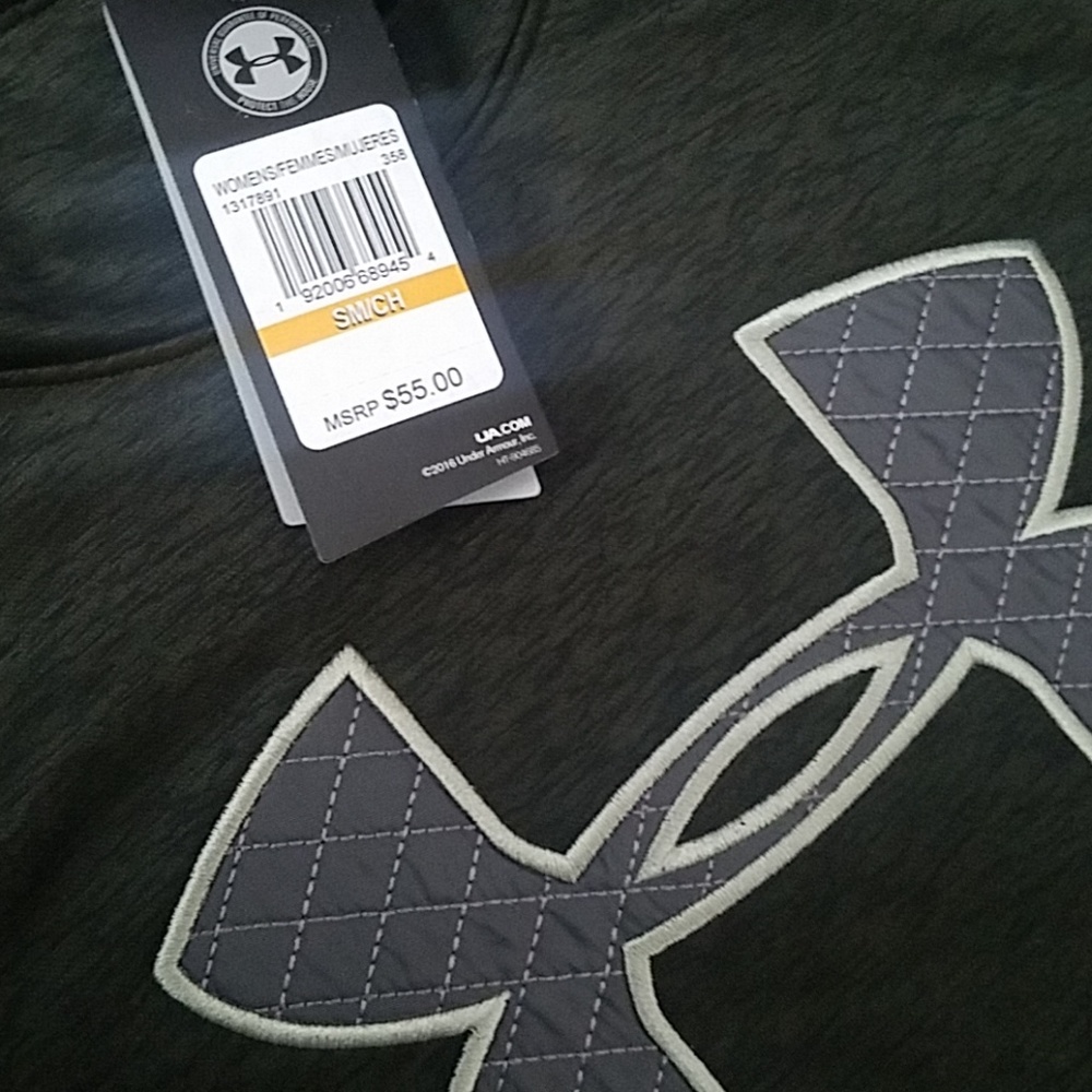 NWT Dark Green Under Armour hoodie - Picture 5 of 7